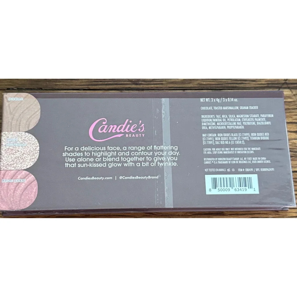 Candie's Beauty Parlor S'Mores Contour Highlight Palette NEW